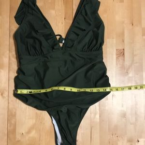 Hunter green women’s bathing suit